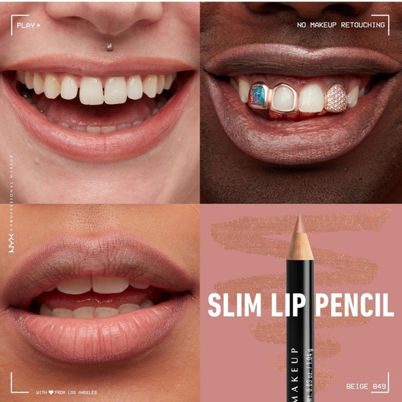 $4❤️‍🔥 LAST 1! NYX Slim Lip Liner Pencil BEIGE 👄 NEW & SEALED Nude Lipliner - Picture 3 of 7